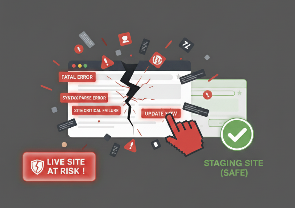 Écrans d'erreur critiques et mise à jour web